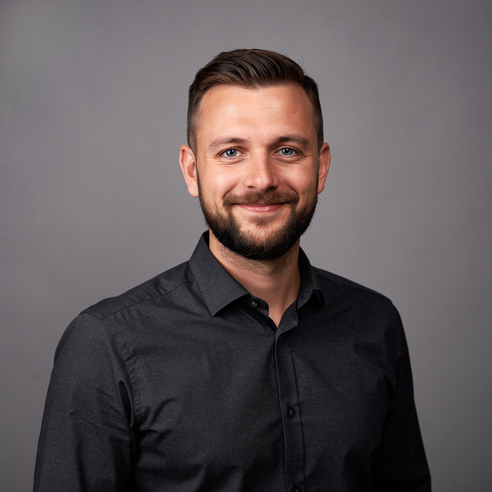 Portrait of a European man event production coordinator